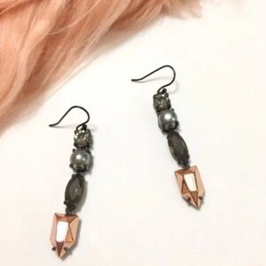 Stella & Dot Kahlo Linear Earrings – Mixed Metals